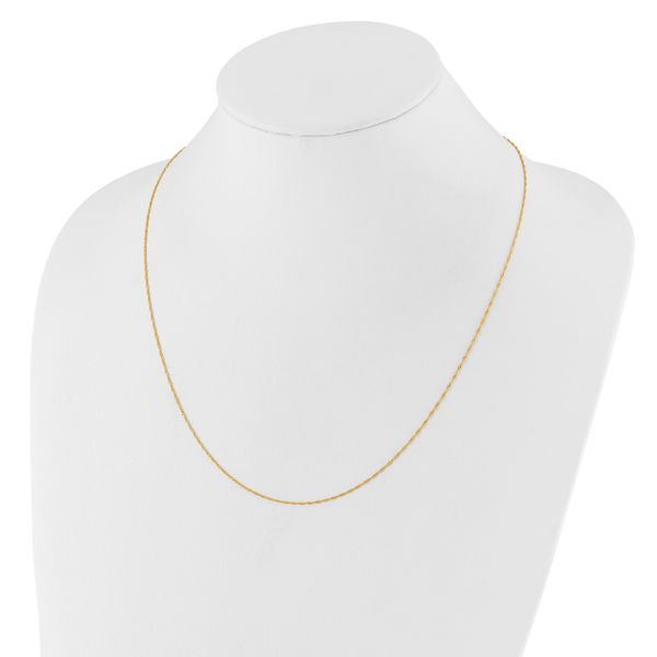 Leslie's 10K Adjustable 1mm Singapore Chain - Image 4