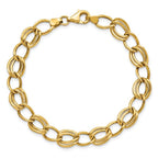 Leslie's 10K Yellow Gold Flat Curb Link Bracelet - Image 4