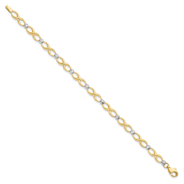 Leslie's 10K Two-tone D/C Bracelet - Image 2