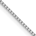 Leslie's 10K White Gold .7mm Box Chain