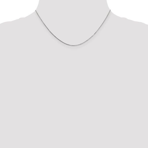 Leslie's 10K White Gold .7mm Box Chain - Image 4