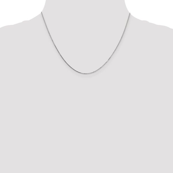 Leslie's 10K White Gold .7mm Box Chain - Image 4