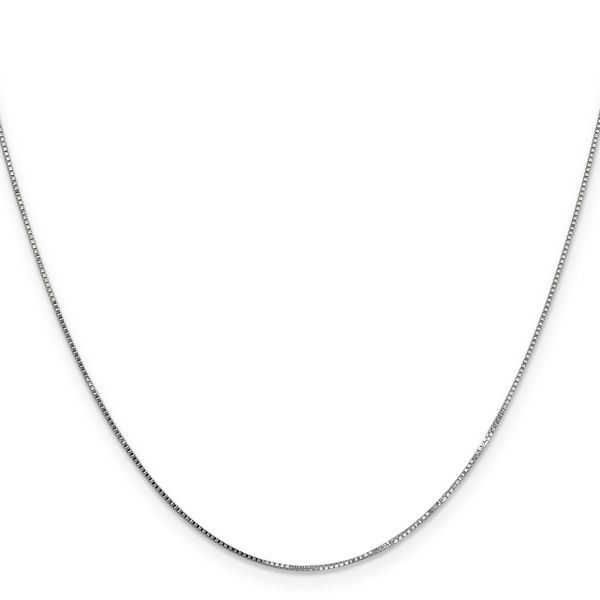 Leslie's 10k White Gold .7mm Box Chain - Image 2