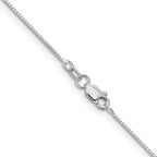 Leslie's 10k White Gold .7mm Box Chain - Image 3