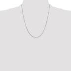 Leslie's 10k White Gold .7mm Box Chain - Image 4