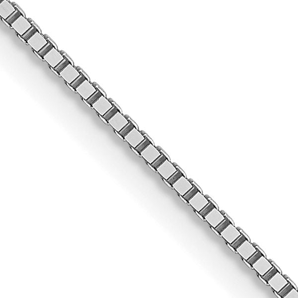 Leslie's 10k White Gold .8mm Box Chain