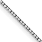 Leslie's 10k White Gold .8mm Box Chain