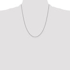 Leslie's 10k White Gold .8mm Box Chain - Image 4