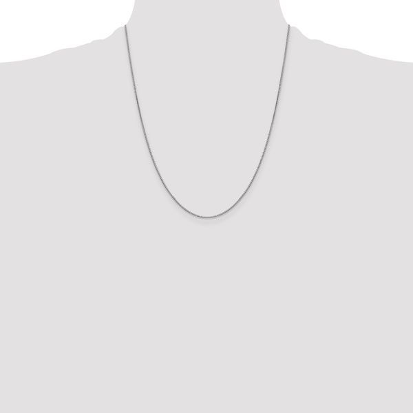 Leslie's 10k White Gold .8mm Box Chain - Image 4