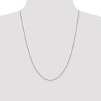 Leslie's 10K White Gold .8mm Box Chain - Image 4