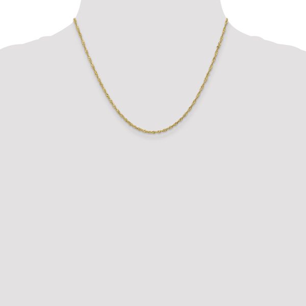 Leslie's 10K 1.7 mm Singapore Chain - Image 4