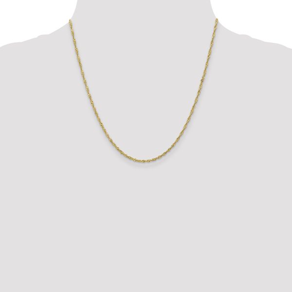 Leslie's 10K 1.7 mm Singapore Chain - Image 4