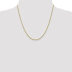 Leslie's 10K 1.7 mm Singapore Chain - Image 4