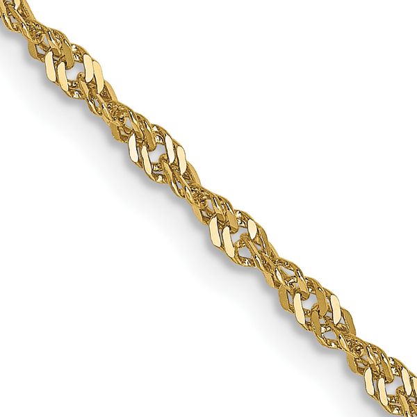 Leslie's 10k 1.7 mm Singapore Chain
