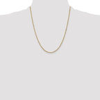 Leslie's 10k 1.7 mm Singapore Chain - Image 4