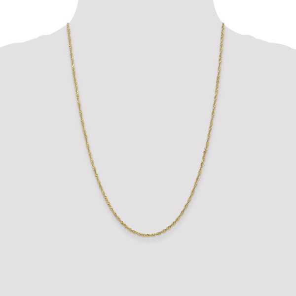 Leslie's 10K 1.7 mm Singapore Chain - Image 4