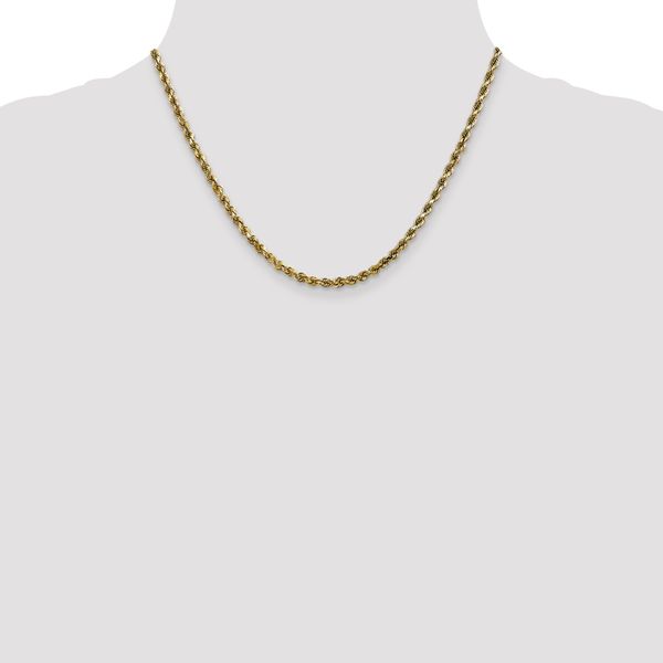 Leslie's 10K 3.5mm Diamond-Cut Rope Chain - Image 4