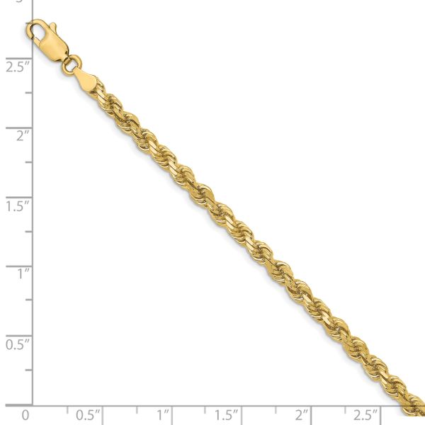 Leslie's 10K 3.5mm Diamond-Cut Rope Chain - Image 2