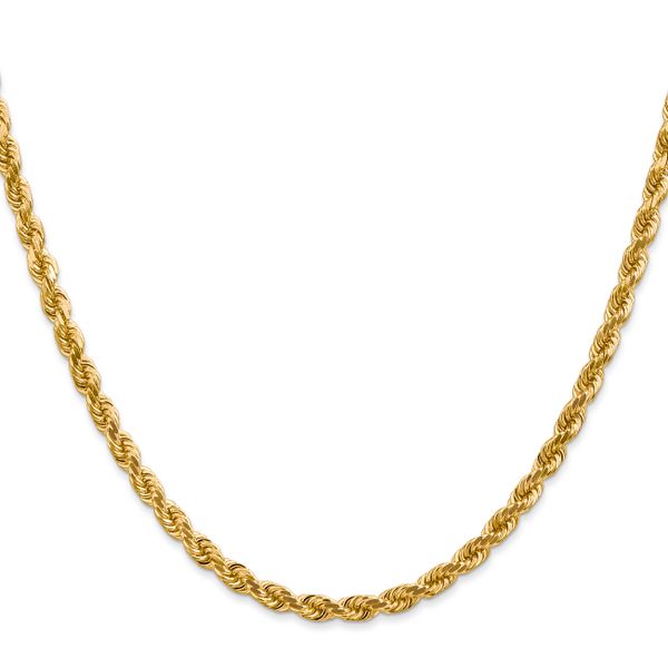 Leslie's 10K 4mm Diamond-Cut Rope Chain - Image 2