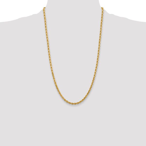 Leslie's 10K 4mm Diamond-Cut Rope Chain - Image 4
