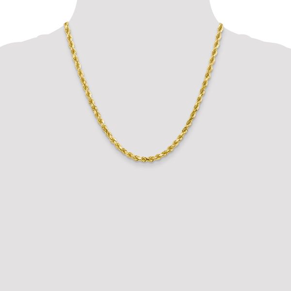 Leslie's 10K 4.5mm Diamond-Cut Rope Chain - Image 4