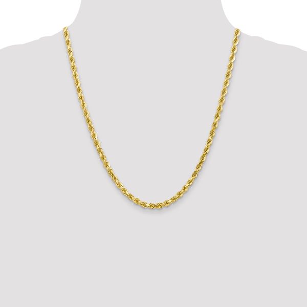 Leslie's 10K 4.5mm Diamond-Cut Rope Chain - Image 4