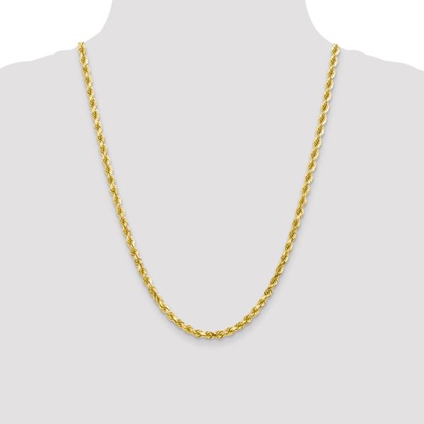 Leslie's 10K 4.5mm Diamond-Cut Rope Chain - Image 4