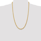 Leslie's 10K 4.5mm Diamond-Cut Rope Chain - Image 4