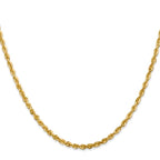 Leslie's 10K 2.75mm Diamond-Cut Lightweight Rope Chain - Image 2