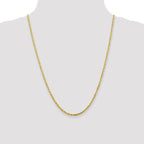 Leslie's 10K 2.75mm Diamond-Cut Lightweight Rope Chain - Image 4