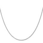 Leslie's 10K White Gold 1.1mm Flat Cable Chain - Image 2