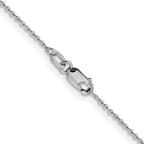 Leslie's 10K White Gold 1.1mm Flat Cable Chain - Image 3