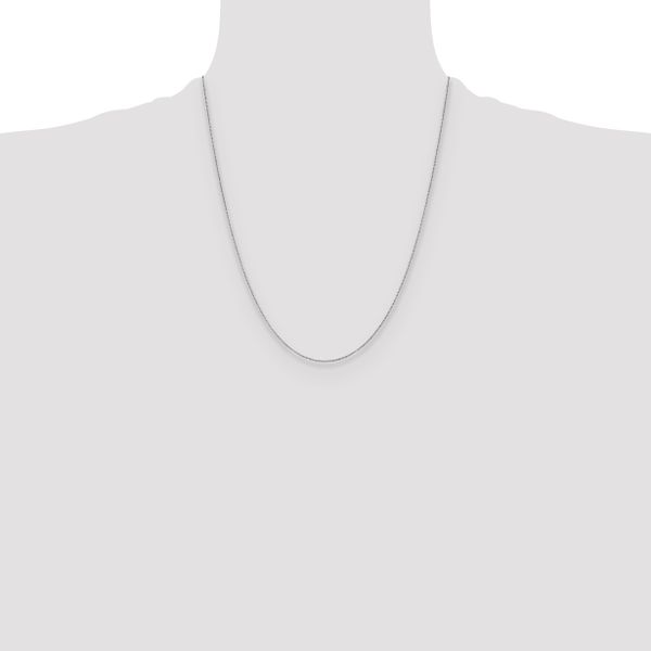 Leslie's 10k White Gold 1.1mm Flat Cable Chain - Image 4