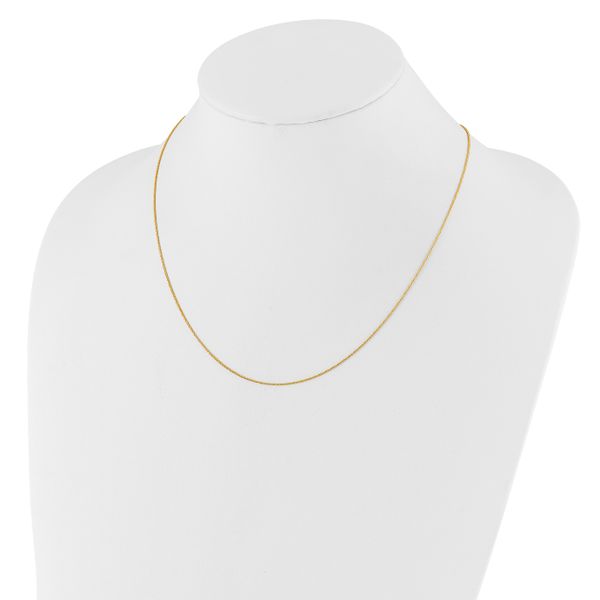 Leslie's 10K Adjustable .8mm Wheat Chain - Image 3