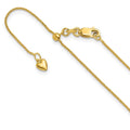 Leslie's 10K Adjustable .8mm Wheat Chain