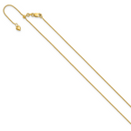 Leslie's 10K Adjustable .8mm Wheat Chain - Image 2