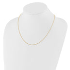 Leslie's 10K Adjustable .8mm Wheat Chain - Image 3