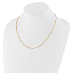 Leslie's 10K Adjustable 1.35mm Wheat Chain - Image 3