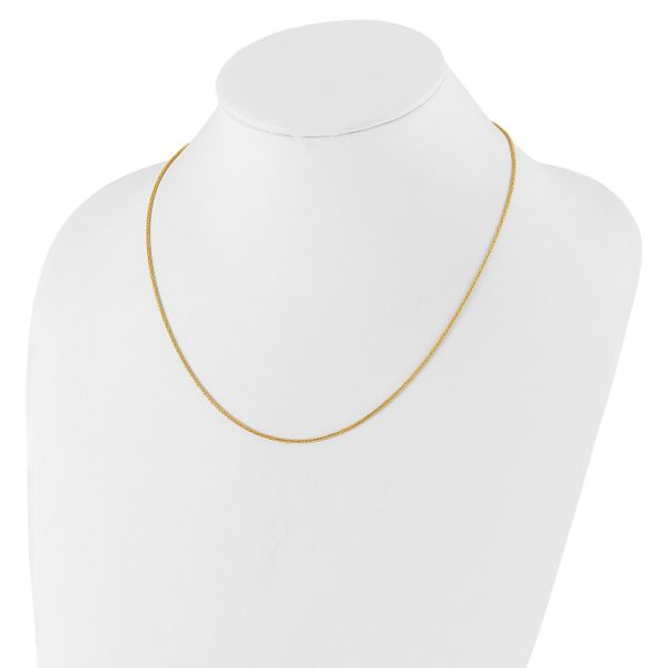 Leslie's 10K Adjustable 1.35mm Wheat Chain - Image 3