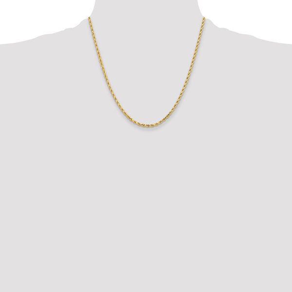 Leslie's 10K 3.25mm Diamond-Cut Rope Chain - Image 4