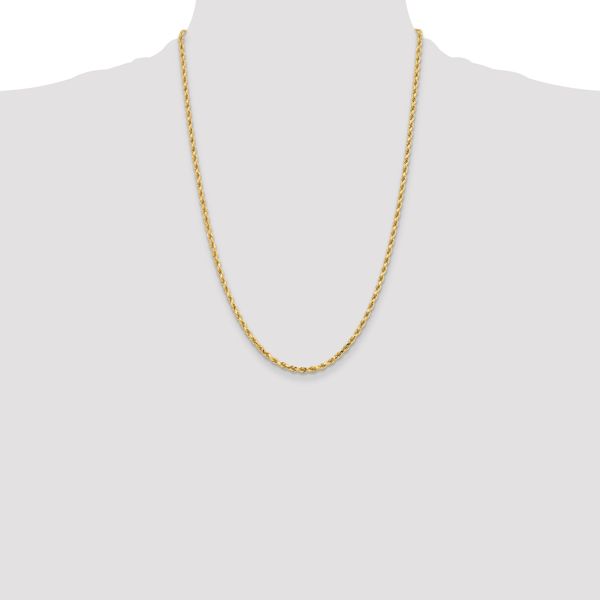 Leslie's 10K 3.25mm Diamond-Cut Rope Chain - Image 4