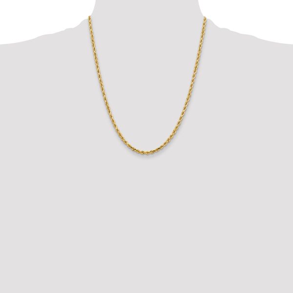 Leslie's 10K 3.75mm Diamond-Cut Rope Chain - Image 4