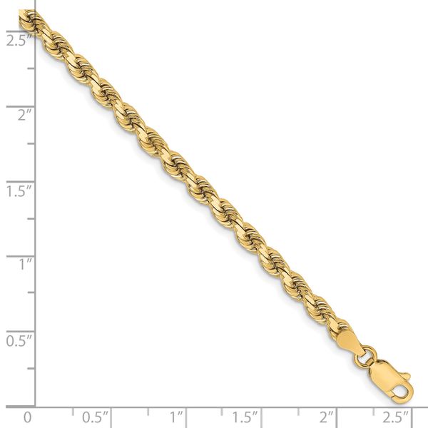 Leslie's 10K 3.75mm Diamond-Cut Rope Chain - Image 2