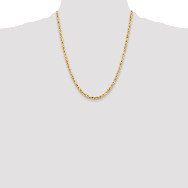Leslie's 10K 4.25mm Diamond-Cut Rope Chain - Image 4