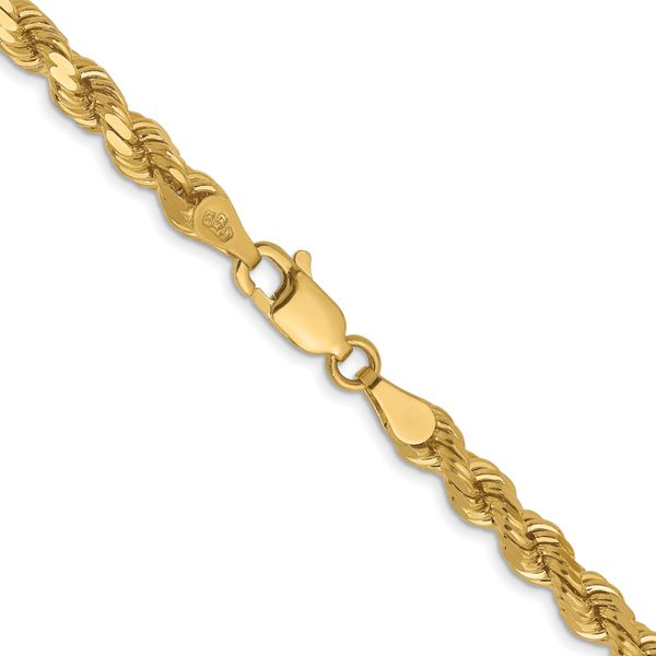 Leslie's 10K 4.25mm Diamond-Cut Rope Chain - Image 3