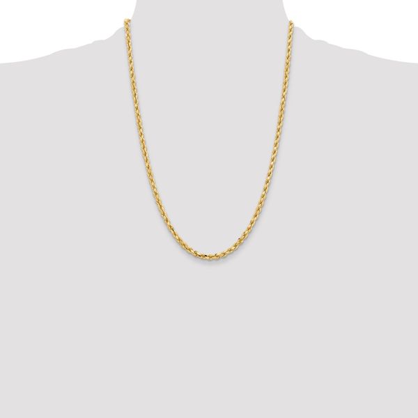 Leslie's 10K 4.25mm Diamond-Cut Rope Chain - Image 4