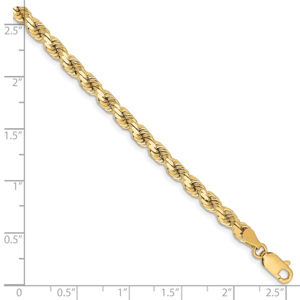 Leslie's 10K 4.25mm Diamond-Cut Rope Chain - Image 2