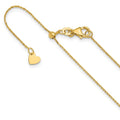 Leslie's 10K Adjustable 1mm D/C Cable Chain