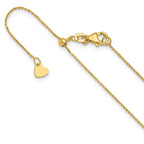 Leslie's 10K Adjustable 1mm D/C Cable Chain