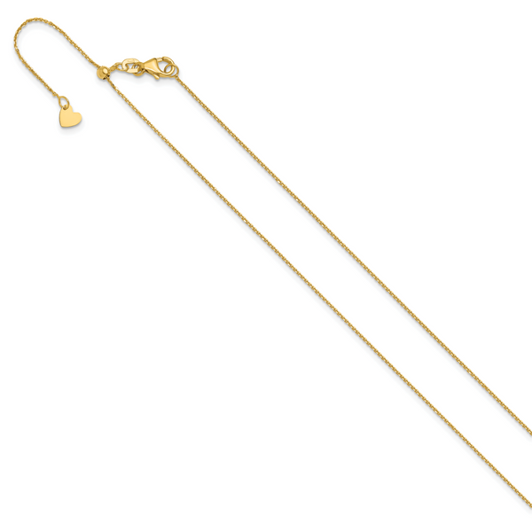 Leslie's 10K Adjustable 1mm D/C Cable Chain - Image 2